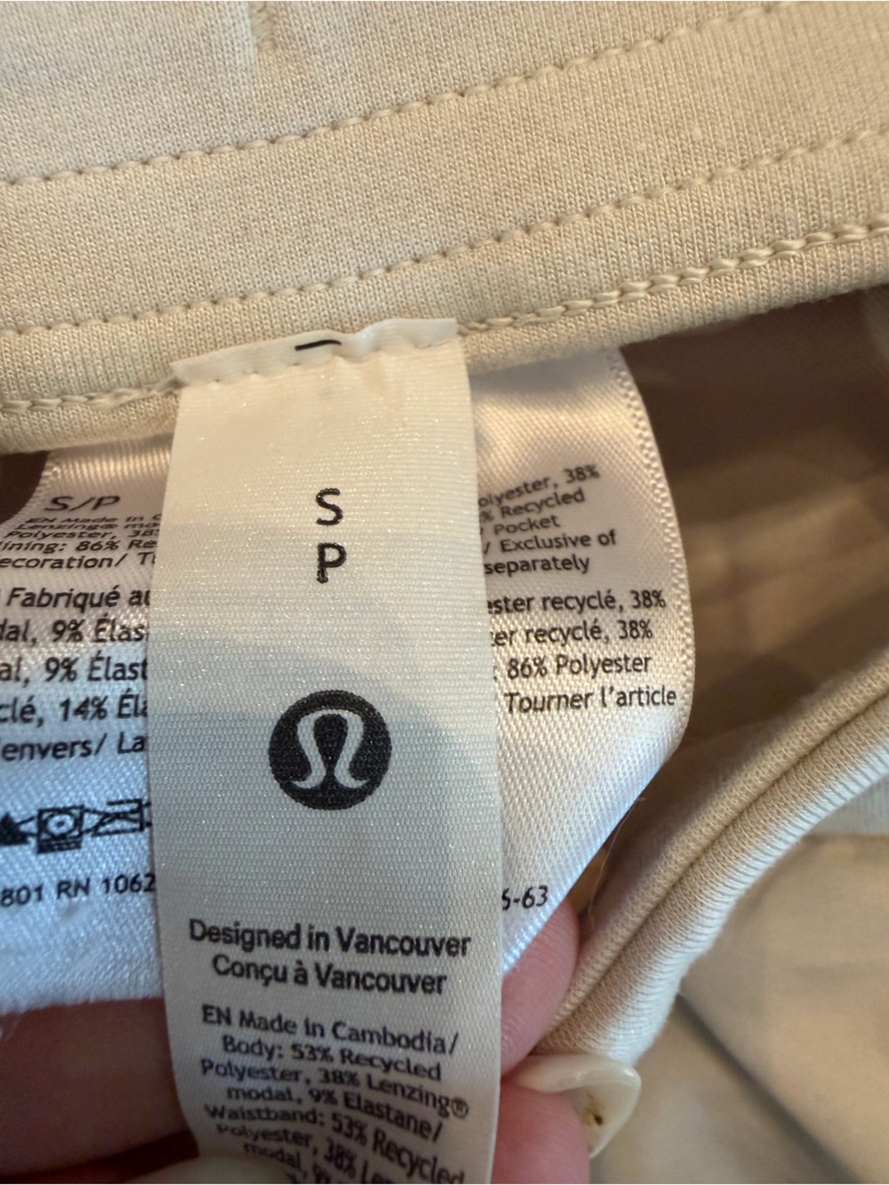 Lululemon Softstreme High-Rise Straight-Leg Pants Regular Bone Size Small - Picture 5 of 9